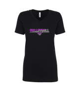Twin Valley HS Volleyball Cut - Womens V-Neck