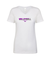 Twin Valley HS Volleyball Cut - Womens V-Neck
