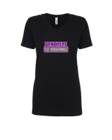 Twin Valley HS Volleyball Pennant - Womens Vneck