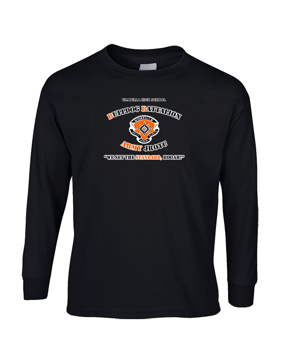 Umatilla HS Army JROTC Bulldogs Logo - Cotton Longsleeve