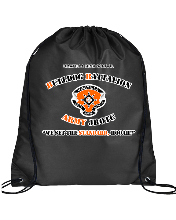 Umatilla HS Army JROTC Bulldogs Logo - Drawstring Bag