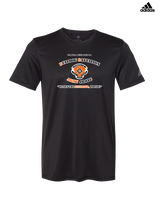 Umatilla HS Army JROTC Bulldogs Logo - Mens Adidas Performance Shirt
