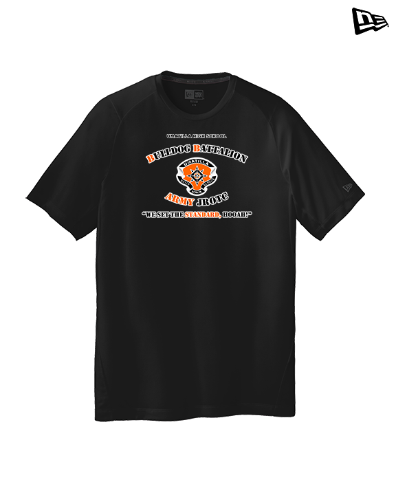 Umatilla HS Army JROTC Bulldogs Logo - New Era Performance Shirt