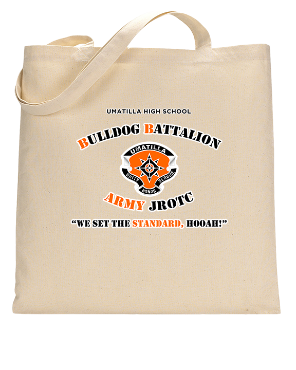 Umatilla HS Army JROTC Bulldogs Logo - Tote