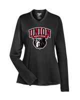 Union University Women's Soccer Logo Wordmark Mascot 02 - Womens Performance Longsleeve