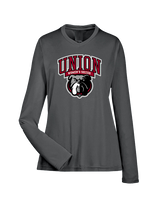 Union University Women's Soccer Logo Wordmark Mascot 02 - Womens Performance Longsleeve