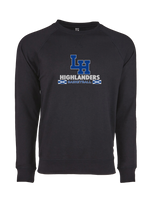 La Habra HS Basketball Stacked - Crewneck Sweatshirt