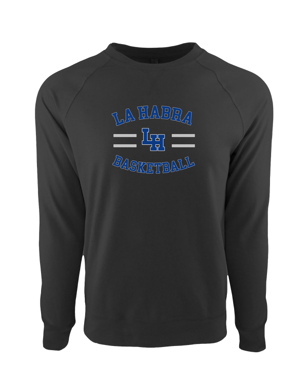 La Habra HS Basketball Curve - Crewneck Sweatshirt