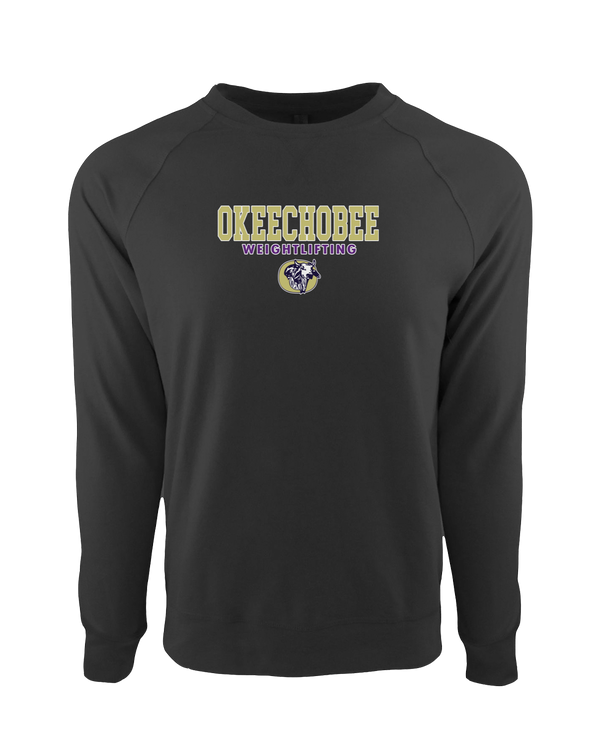 Okeechobee HS Weightlifting Block - Crewneck Sweatshirt