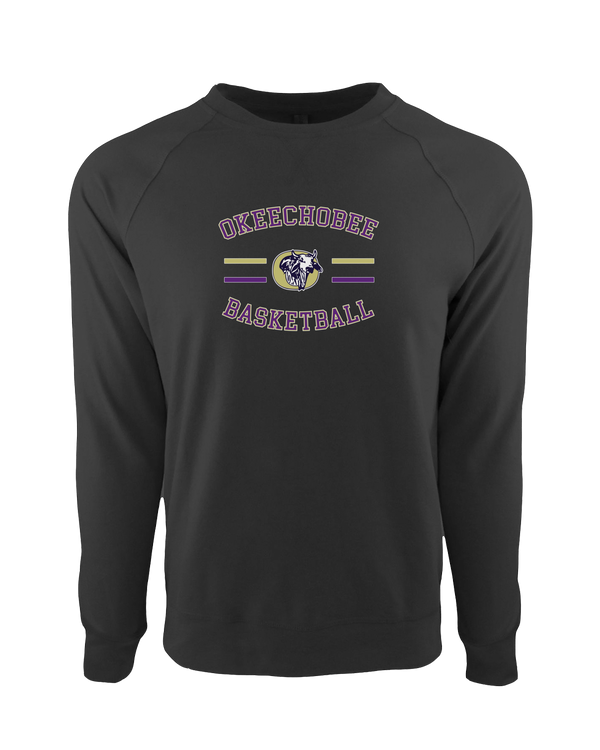Okeechobee HS Girls Basketball Curve - Crewneck Sweatshirt