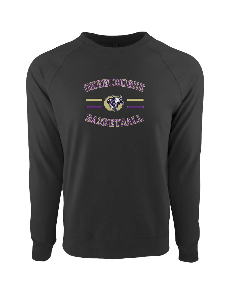 Okeechobee HS Girls Basketball Curve - Crewneck Sweatshirt