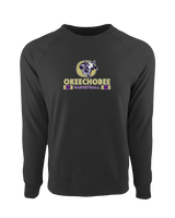 Okeechobee HS Girls Basketball Stacked - Crewneck Sweatshirt