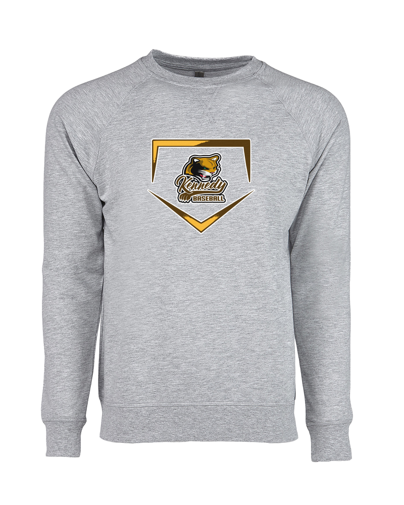 John F. Kennedy HS Baseball Plate - Crewneck Sweatshirt