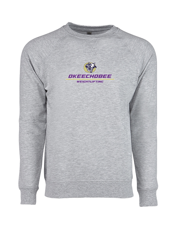 Okeechobee HS Weightlifting Split - Crewneck Sweatshirt