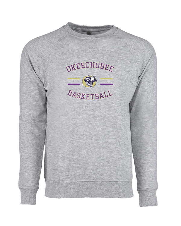 Okeechobee HS Girls Basketball Curve - Crewneck Sweatshirt