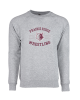 Prairie Ridge HS Wrestling Curve - Crewneck Sweatshirt