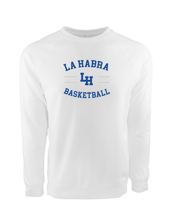 La Habra HS Basketball Curve - Crewneck Sweatshirt