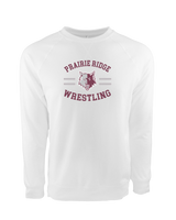 Prairie Ridge HS Wrestling Curve - Crewneck Sweatshirt