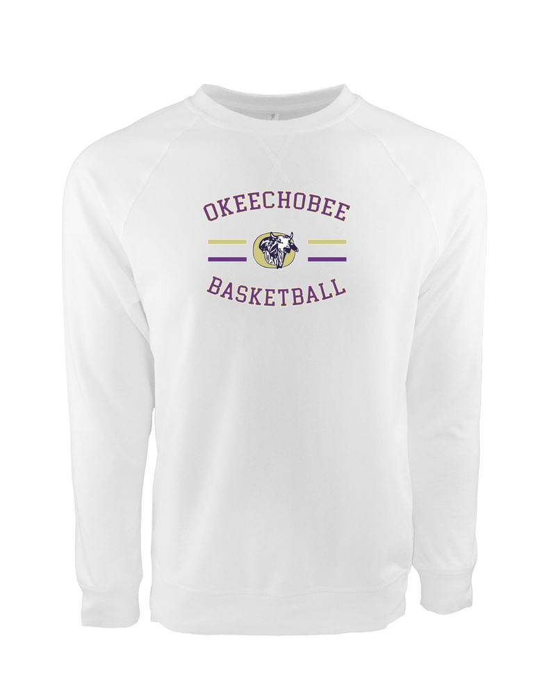 Okeechobee HS Girls Basketball Curve - Crewneck Sweatshirt