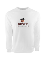 Dover HS Boys Basketball Stacked - Crewneck Sweatshirt