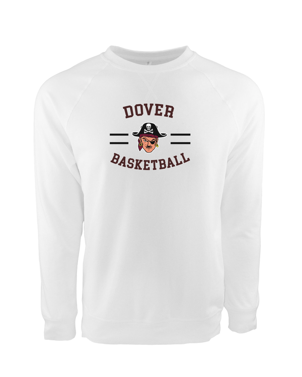 Dover HS Boys Basketball Curved - Crewneck Sweatshirt