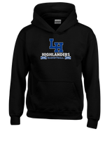 La Habra HS Basketball Stacked - Cotton Hoodie