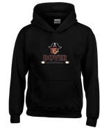 Dover HS Boys Basketball Stacked - Cotton Hoodie