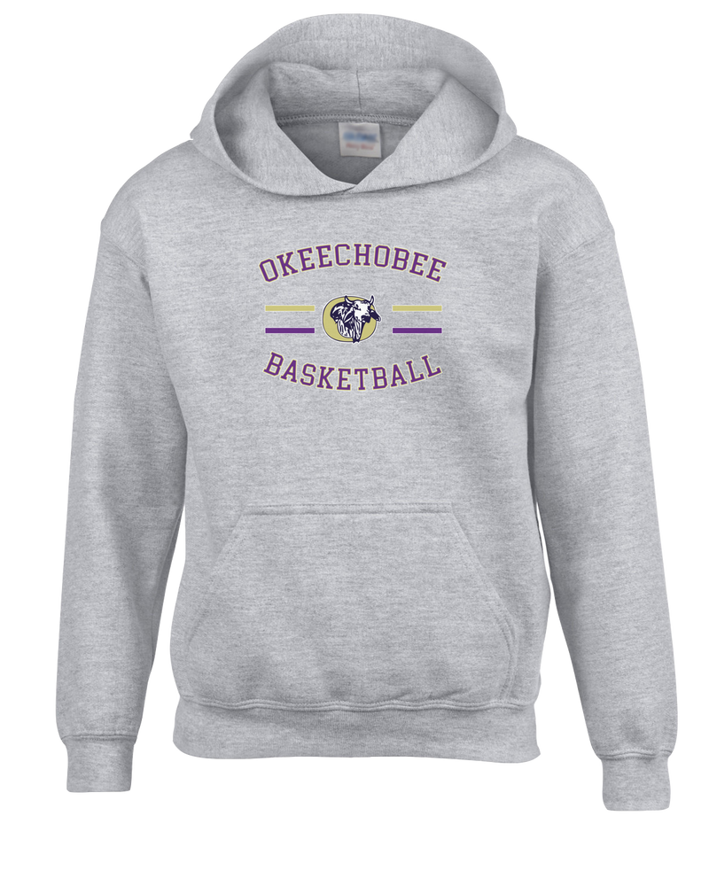 Okeechobee HS Girls Basketball Curve - Cotton Hoodie