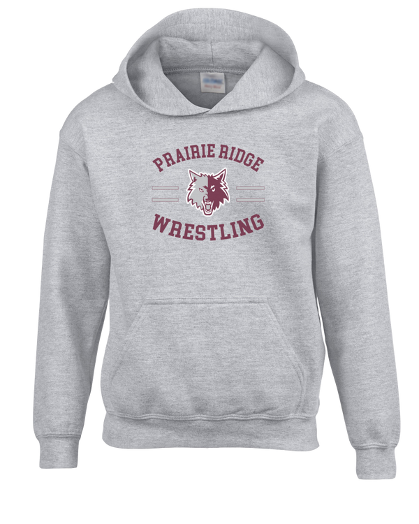 Prairie Ridge HS Wrestling Curve - Cotton Hoodie