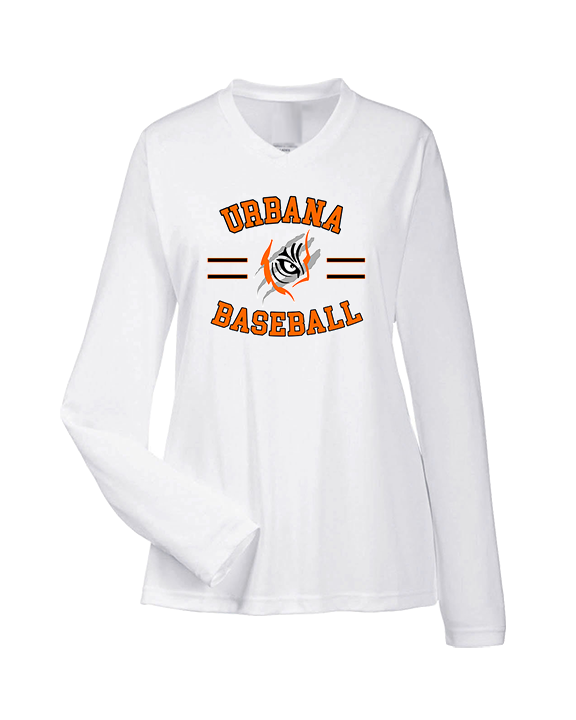 Urbana MS Baseball Curve - Womens Performance Longsleeve