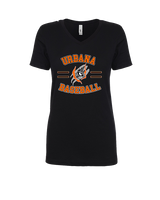 Urbana MS Baseball Curve - Womens V-Neck