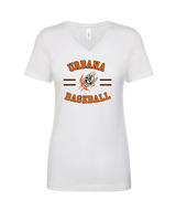Urbana MS Baseball Curve - Womens V-Neck