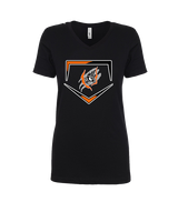 Urbana MS Baseball Plate - Womens Vneck
