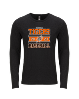 Urbana MS Baseball Stamp - Tri-Blend Long Sleeve