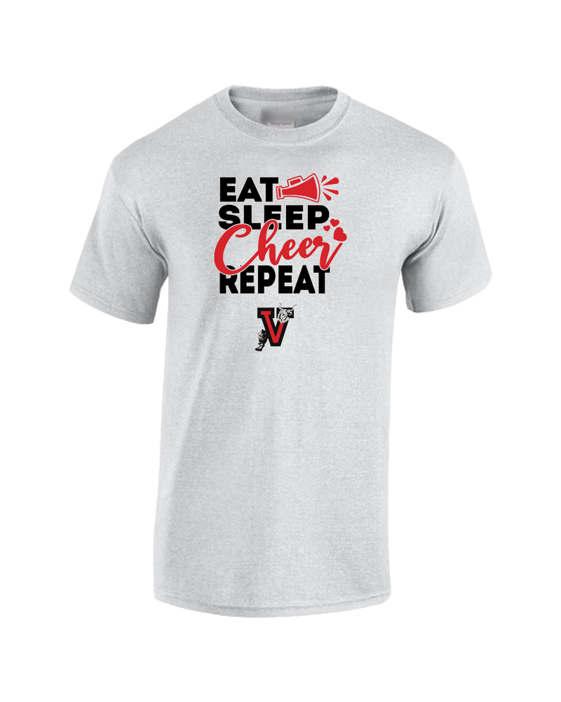 Vista Pop Warner Eat Sleep Cheer - Cotton T-Shirt