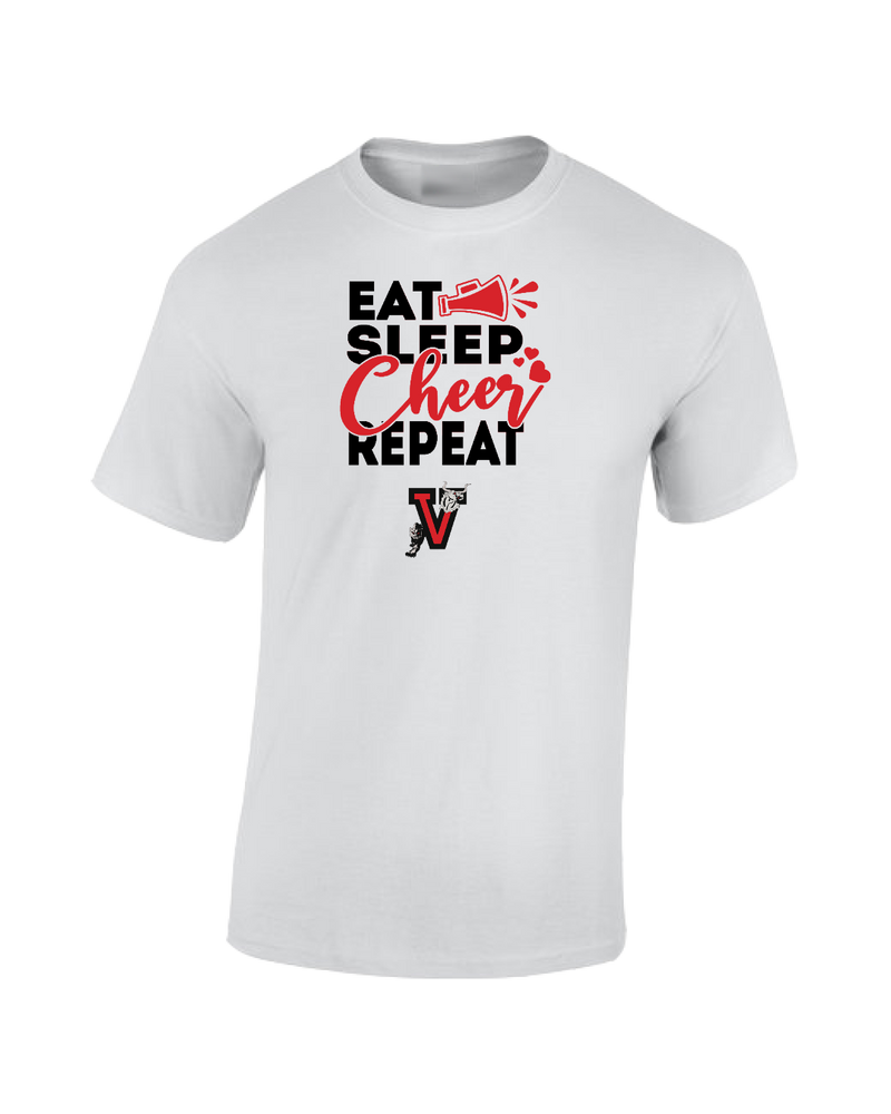 Vista Pop Warner Eat Sleep Cheer - Cotton T-Shirt
