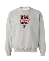 Vista Pop Warner Eat Sleep Cheer - Crewneck Sweatshirt