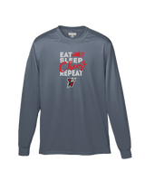 Vista Pop Warner Eat Sleep Cheer - Performance Long Sleeve