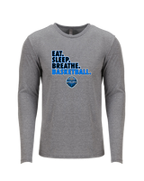Vail Basketball Academy Eat Sleep Breathe - Tri-Blend Long Sleeve