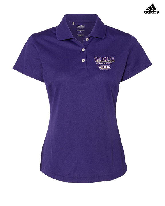Valencia High School Cross Country Block - Adidas Womens Polo