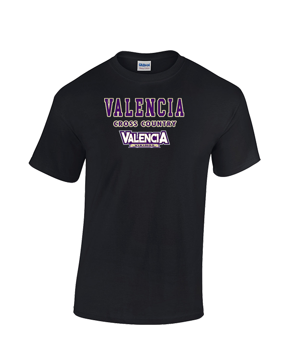 Valencia High School Cross Country Block - Cotton T-Shirt