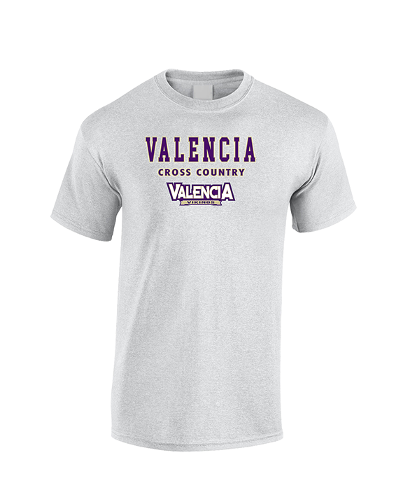 Valencia High School Cross Country Block - Cotton T-Shirt