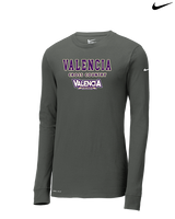 Valencia High School Cross Country Block - Mens Nike Longsleeve