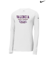 Valencia High School Cross Country Block - Mens Nike Longsleeve