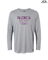 Valencia High School Cross Country Block - Mens Oakley Longsleeve