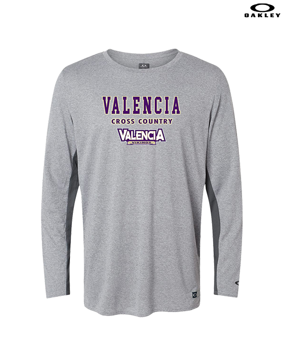 Valencia High School Cross Country Block - Mens Oakley Longsleeve