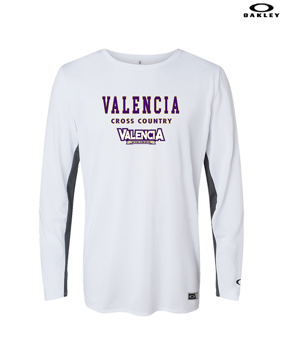 Valencia High School Cross Country Block - Mens Oakley Longsleeve