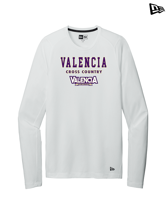 Valencia High School Cross Country Block - New Era Performance Long Sleeve