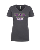 Valencia High School Cross Country Block - Womens V-Neck