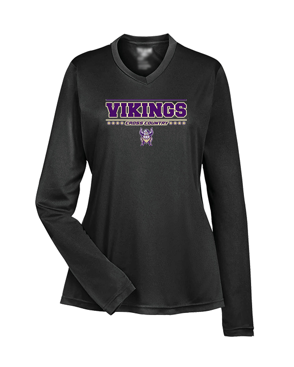 Valencia High School Cross Country Border - Womens Performance Longsleeve